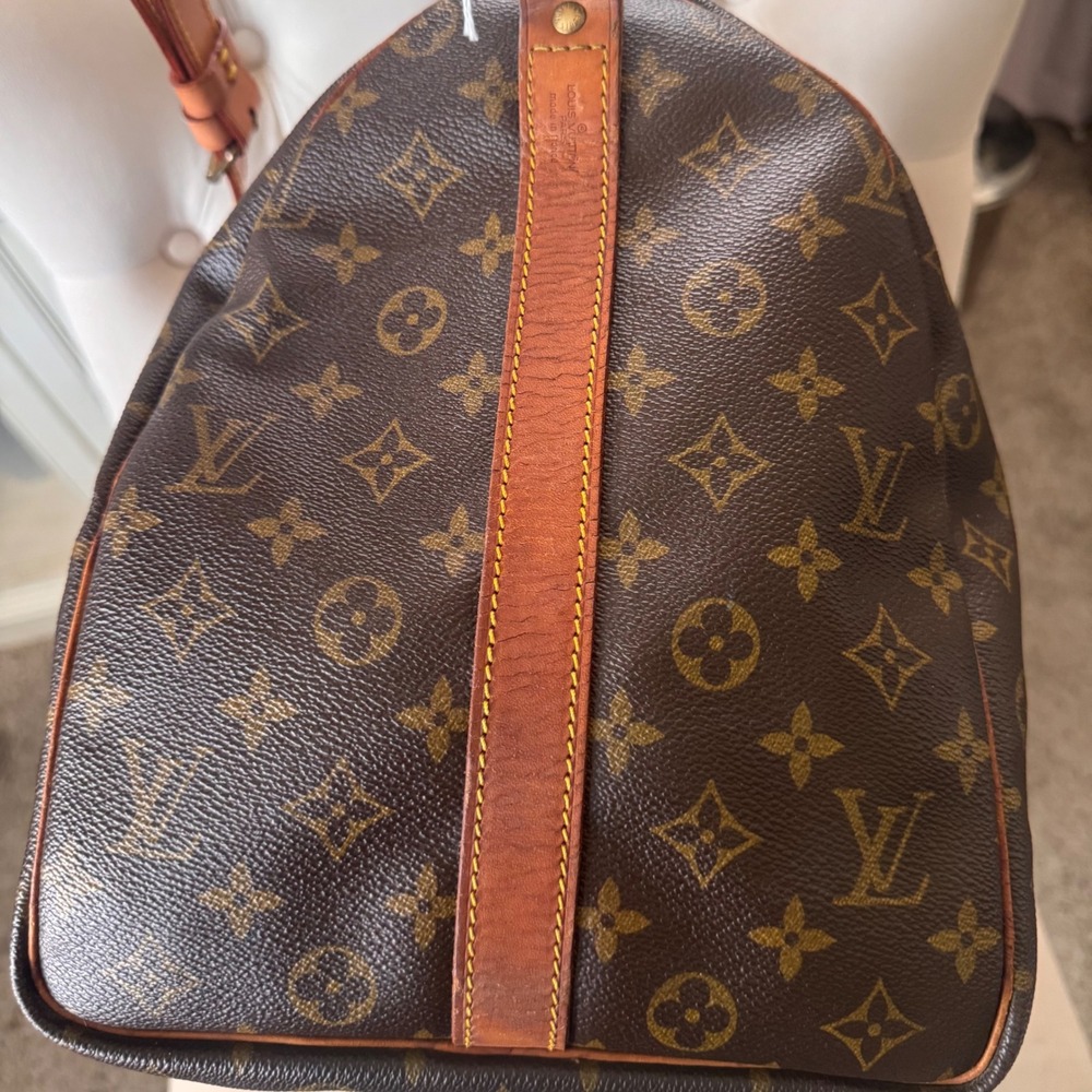 Louis Vuitton Brown Monogram Keepall Bandouliere 50 Duffel Bag - Picture 5 of 16